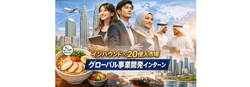 株式会社HALALRAMENJAPANの【学生インターン】グローバル事業開発インターン｜インバウンド×20億人市場のカバー画像