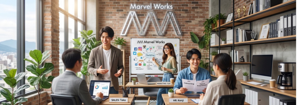 株式会社MarvelWorksの【1・2年生歓迎!!】OB内定先はアクセンチュア・楽天・三菱UFJ。営業×マーケ×人事を経験できる実践型インターン｜土日メイン・時給1,200円〜2,100円（成長で昇給）のカバー画像